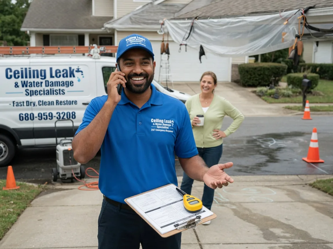 Ceiling Leak Cleanup Burkburnett, TX FAQs